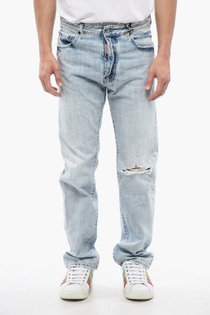 642 Light-Wash Distressed Jeans 19 cm