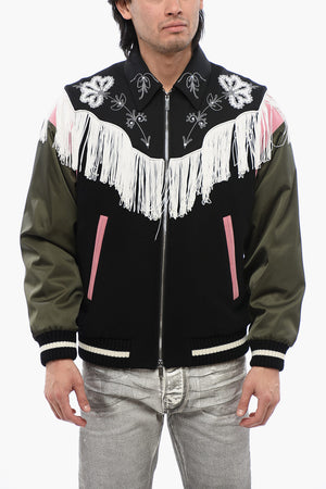 Bomber WESTERN Ricamato on Frange 