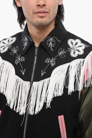 Bomber WESTERN Ricamato on Frange 