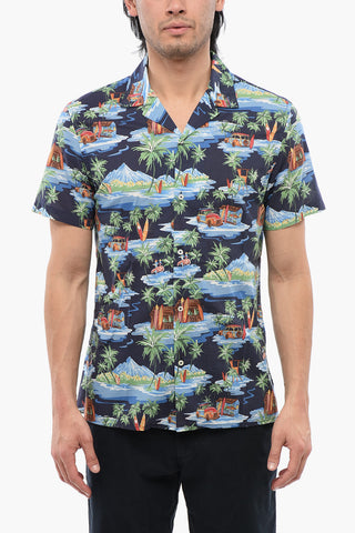 Short-Sleeve Shirt With Allover Print