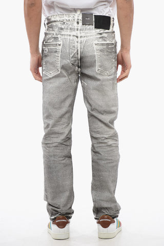 642 Regular Fit Jeans with Splatter Effect 20cm