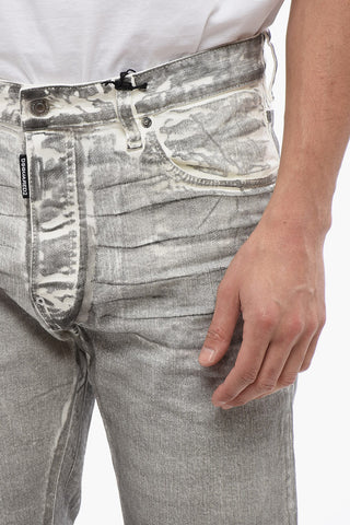 642 Regular Fit Jeans with Splatter Effect 20cm