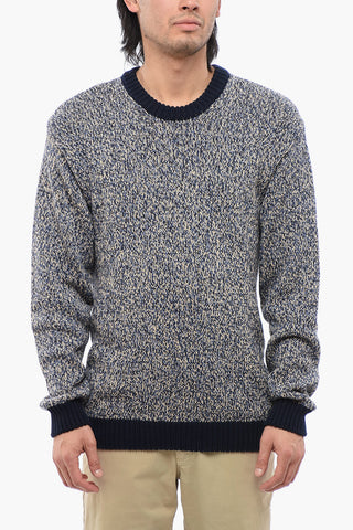 Melange Cotton Crewneck Jumper