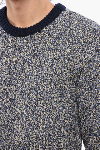Melange Cotton Crewneck Jumper