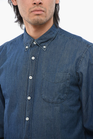 Chambray Shirt With Breast Pockets