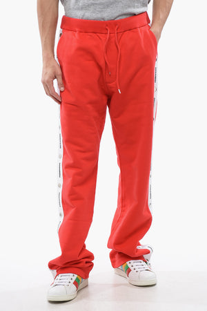 Brushed Cotton Joggers Burbs Fit with Contrast Bands