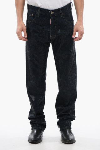 Jeans Dark Washed 642 Con Strass Allover 20 cm