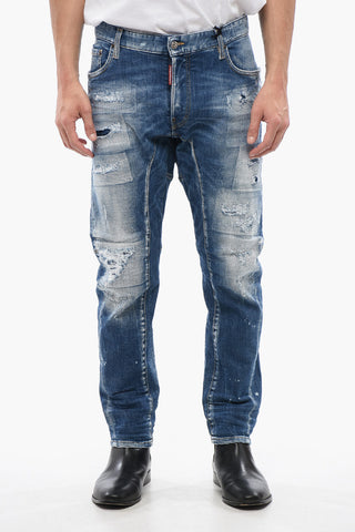 Jeans TIDY BIKER Effetto Distressed 18 cm