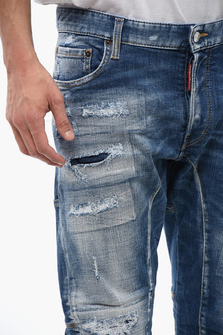 Jeans TIDY BIKER Effetto Distressed 18 cm