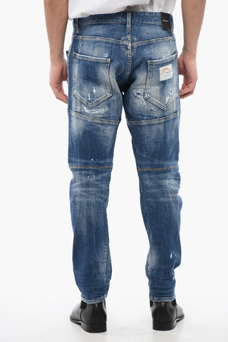 Jeans TIDY BIKER Effetto Distressed 18 cm