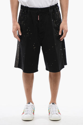 Studded Paint Effect SURFER Shorts