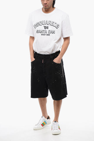 Studded Paint Effect SURFER Shorts