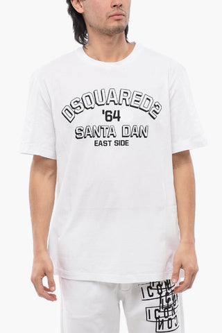 Regular Fit SANTA DEN T-Shirt with Embossed Logo