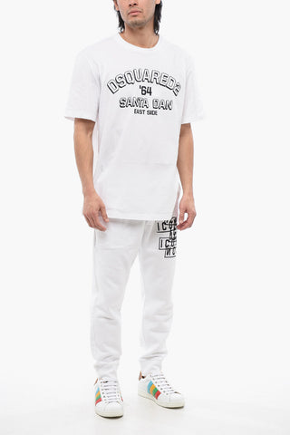 Regular Fit SANTA DEN T-Shirt with Embossed Logo
