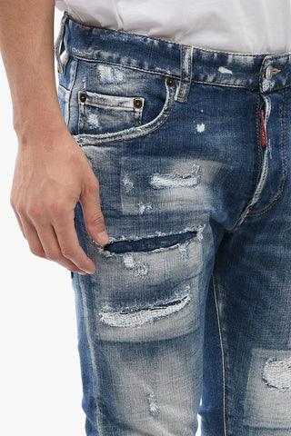 Skater Fit Jeans with Distressed Effect 16cm
