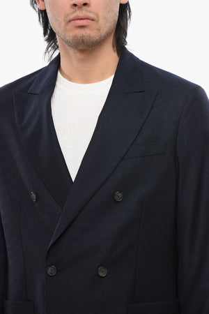 Doppelreihiger Blazer CIRO mit spitzem Revers