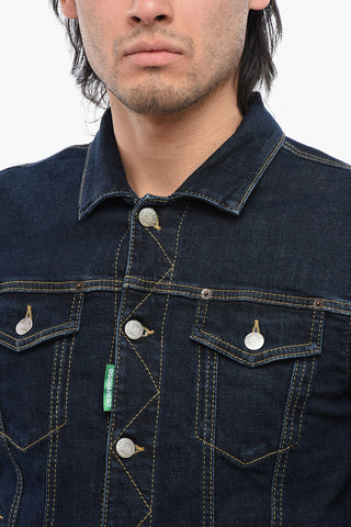 ONE LIFE ONE PLANET Embroidered Denim Jacket