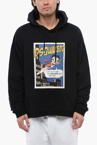 Brushed Cotton Printed BETTY BOOP Hoodie