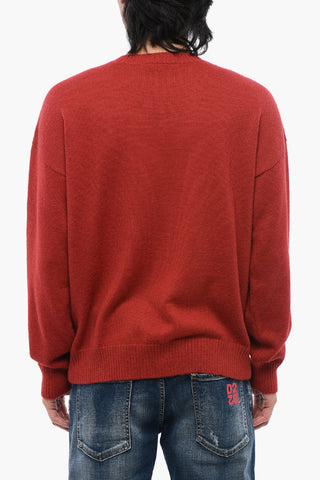Crew-Neck Sweater with Embroidered Logo