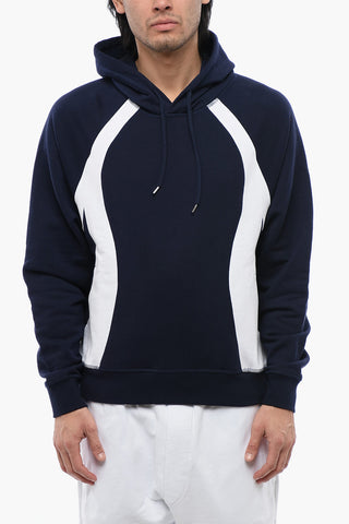 Relaxed Fit Hooded Sweatshirt with Contrast Bands
