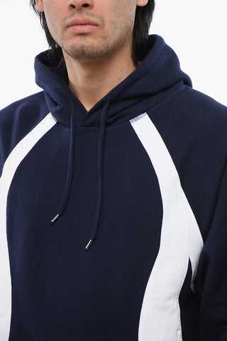 Relaxed Fit Hooded Sweatshirt with Contrast Bands