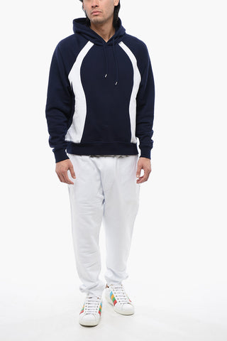 Relaxed Fit Hooded Sweatshirt with Contrast Bands