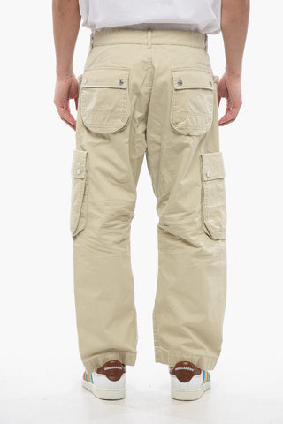 Pantaloni MULTIPOCKETS Cargo Con Effetto Distressed