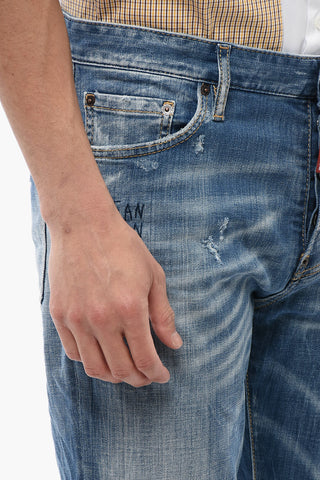 Slim Fit Jeans ROADIE Embroidered with Distressed Effect