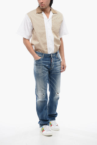 Slim Fit Jeans ROADIE Embroidered with Distressed Effect