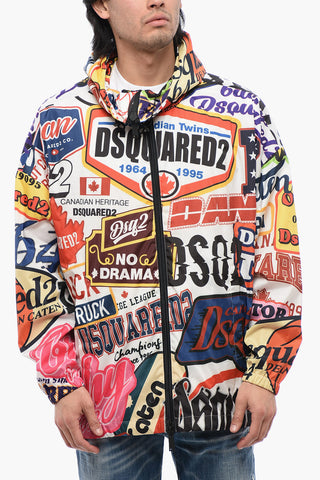 Logomania Windbreaker with Hood