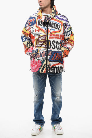 Logomania Windbreaker with Hood