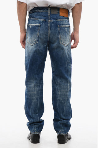 Mid Washed Jeans 642 with Distressed Effect 20 cm