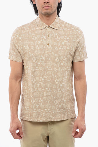 Floral Motif Short Sleeved Polo