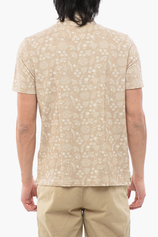 Floral Motif Short Sleeved Polo