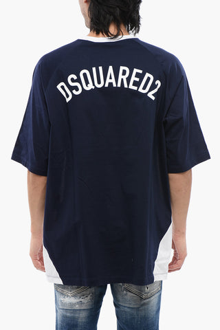 T-shirt Con Bande A Contrasto