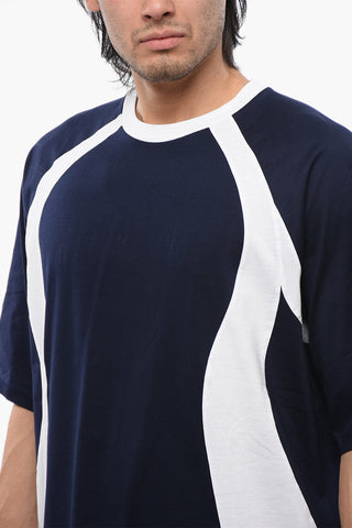 T-shirt Con Bande A Contrasto