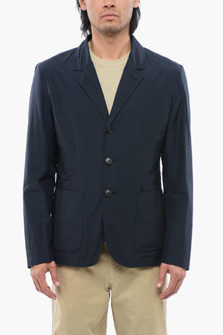 Blazer Monopetto Con Tasche A Toppa