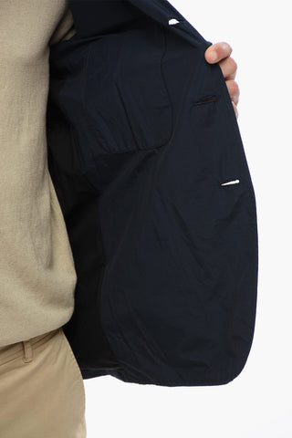 Blazer Monopetto Con Tasche A Toppa