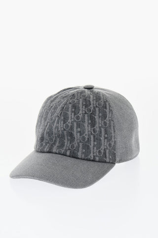 Solid Color Cap with Dior Oblique Motif