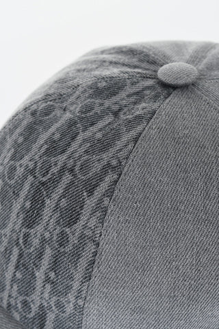 Solid Color Cap with Dior Oblique Motif