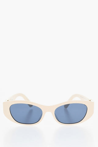 Solid Color 30 MONTAIGNE S9U Sunglasses with Golden Metal CD Logo
