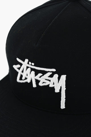 Cappello da Baseball in Twill di Cotone con Logo in Rilievo