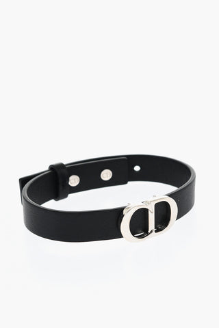 Bracciale in Pelle con Logo Lettering