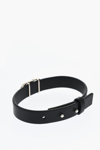 Bracciale in Pelle con Logo Lettering