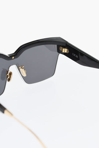 Solid Color DIORCLUB M4U Sunglasses with Golden Details