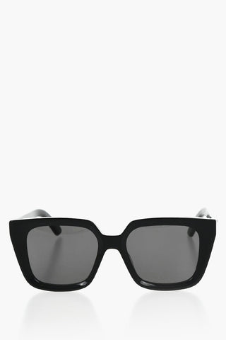 Solid Color DiorMidnight S1I Sunglasses with Squared Frame