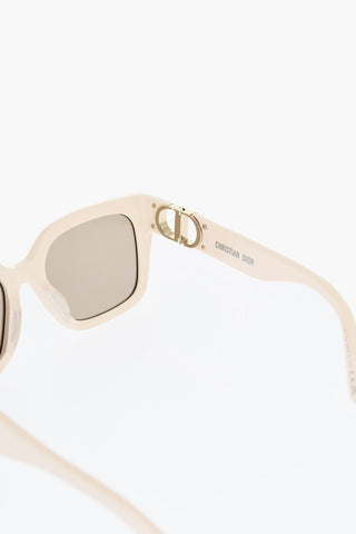 Squared 30 MONTAIGNE S8U Sunglasses with Golden Metal CD Logo