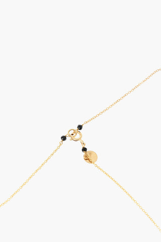 Collana Dorata con Pendente e Perline 