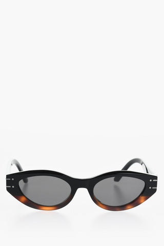 Tortoiseshell DIOR SIGNATURE B51 Sunglasses with Oval Frame