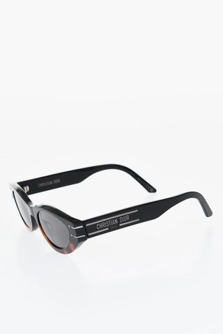 Tortoiseshell DIOR SIGNATURE B51 Sunglasses with Oval Frame